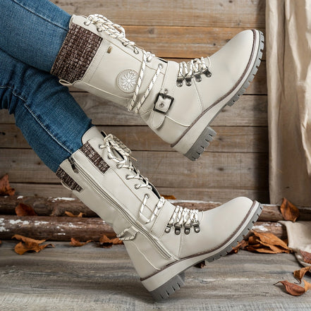 Arvella Knit Mid-Calf Boots – Praktische Stiefel für die kühleren Jahreszeiten