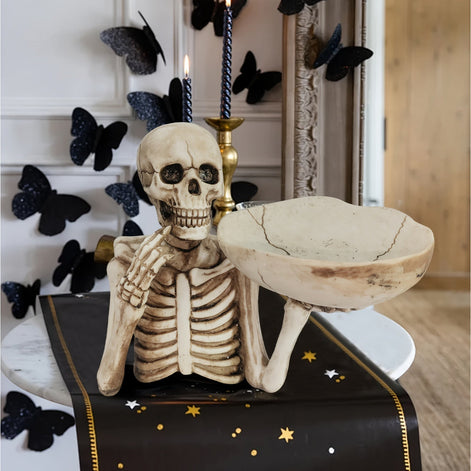 Skelett-Schalenhalter für Halloween-Dekoration – Mortis