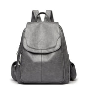 Damen Rucksack aus Mikrofaser-Kunstleder mit verdecktem Reissverschluss – Velarisse