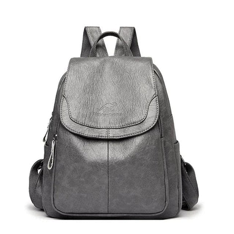 Damen Rucksack aus Mikrofaser-Kunstleder mit verdecktem Reissverschluss – Velarisse