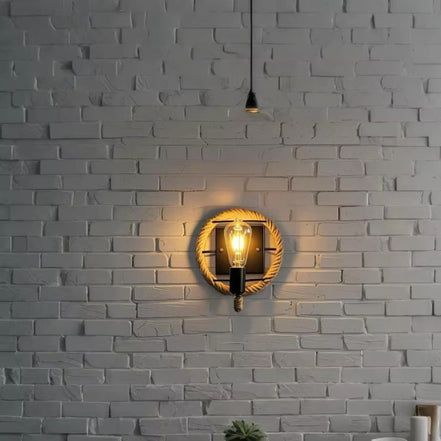 Cordara LED Wandleuchte mit Seildesign aus Metall