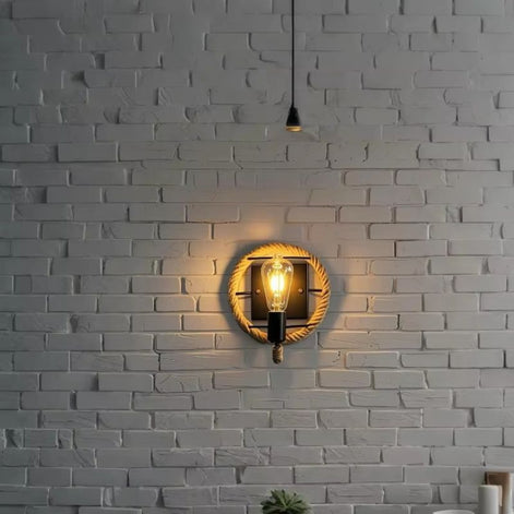 Cordara LED Wandleuchte mit Seildesign aus Metall