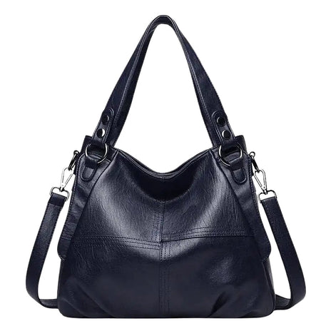 Marvella Handtasche Damen Leder Reißverschluss verstellbarer Gurt Tasche mit Innenfach