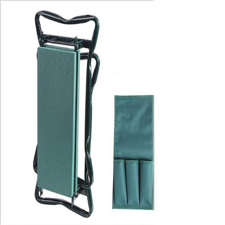 GardenMate Klapphocker mit Werkzeugtasche – Praktische Sitzhilfe für Gartenarbeiten