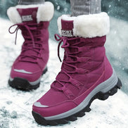 Damen Schnürstiefel mit Plüschfutter und kräftiger Sohle Virella