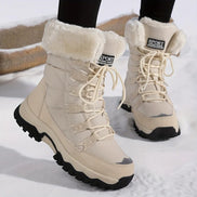Damen Schnürstiefel mit Plüschfutter und kräftiger Sohle Virella