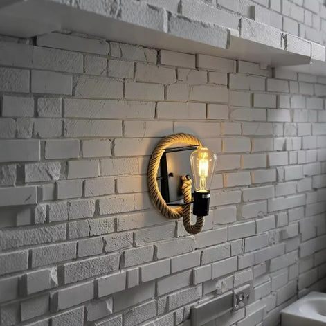 Cordara LED Wandleuchte mit Seildesign aus Metall