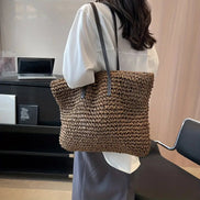 Laymira Damen Shopper aus Naturfasern mit verstellbaren Trägern