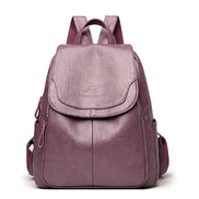 Damen Rucksack aus Mikrofaser-Kunstleder mit verdecktem Reissverschluss – Velarisse