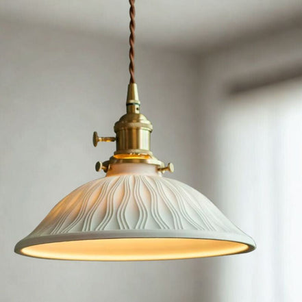 Ceranova LED Pendelleuchte aus Keramik für Deckenmontage