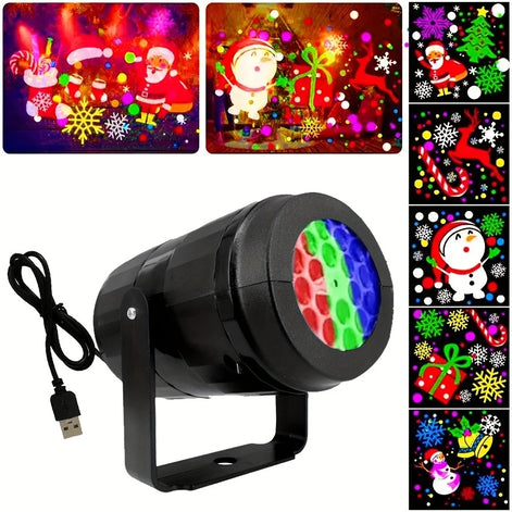 Snowaro Projektorlicht – LED-Projektor mit drehbarem Weihnachtsmotiv