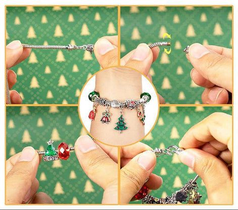 Adventskalender mit Charm-Armband und 24 Anhängern – Charmavella