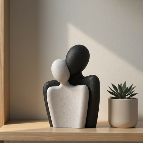 Amoria Design-Skulptur – Symbol für Nähe und Verbundenheit