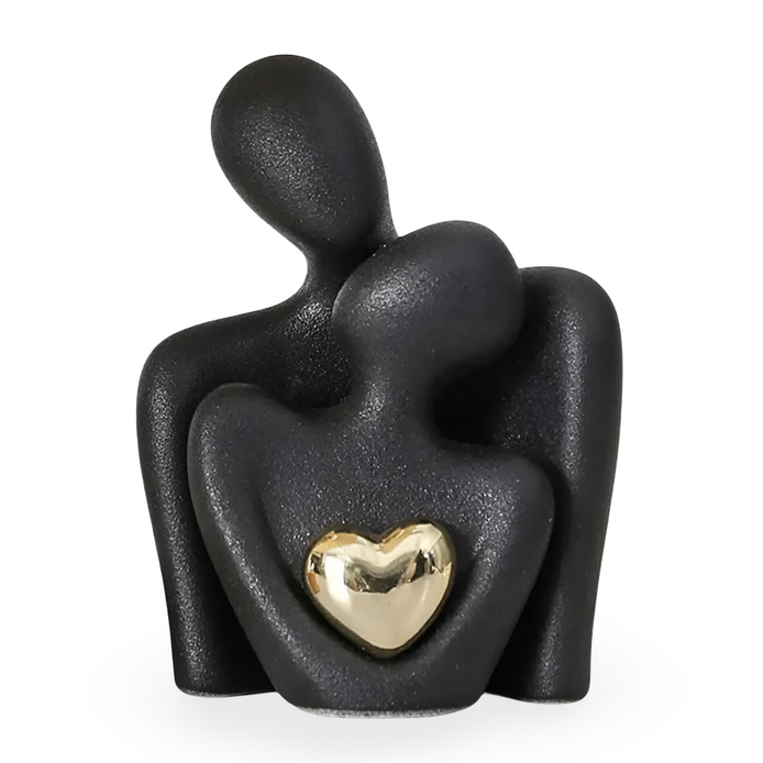 Amoria Keramik-Paarfigur – Zeitlose Symbolik für stilvolle Wohnräume