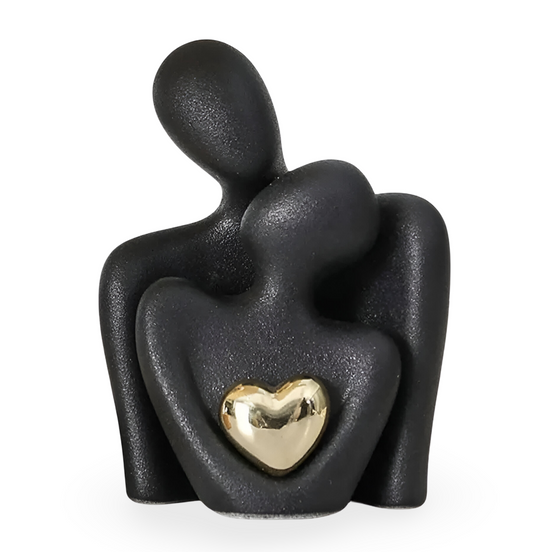 Amoria Keramik-Paarfigur – Zeitlose Symbolik für stilvolle Wohnräume