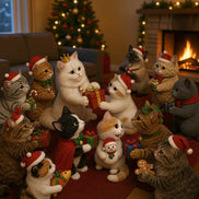 Katzen Adventskalender mit 24 Türchen und Weihnachtsmotiv – Mialvessa