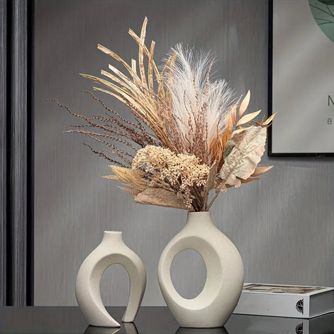 Aruna Keramikvasen Set – 2-teilig, Nordisches Design