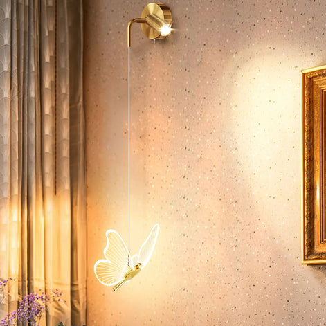 AuriFlora – Wandleuchte mit schmetterlingsförmigem Design