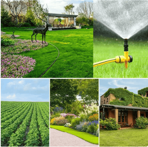 Automatischer Gartensprinkler für gleichmäßige Bewässerung