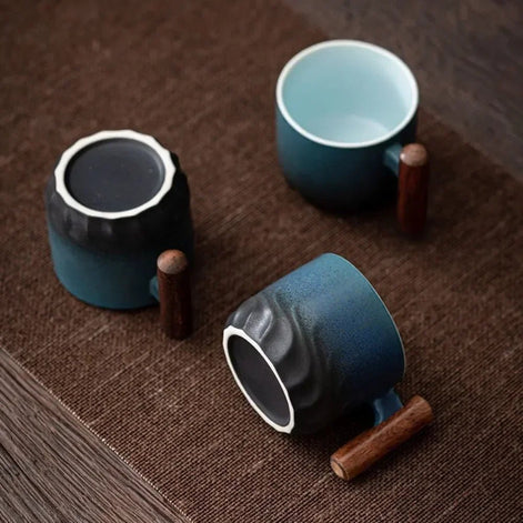 Barcavo Espressotasse aus Keramik mit Holzgriff – Stilvolle Kaffeemomente