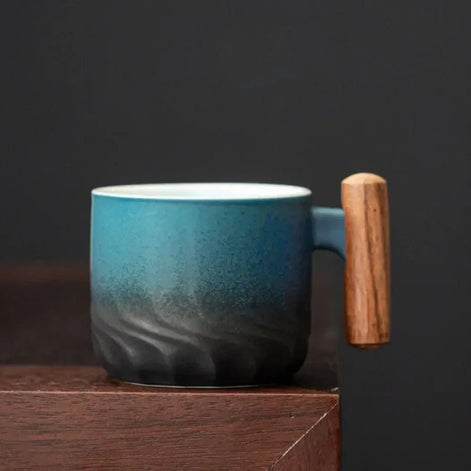 Barcavo Espressotasse aus Keramik mit Holzgriff – Stilvolle Kaffeemomente