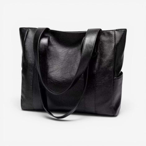 Ravello Schultertasche Damen aus Leder mit großem Hauptfach und breiten Trägern