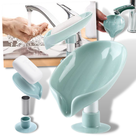 Blattförmiger Seifenhalter Mit Abfluss – Praktische Eleganz Für Ihr Badezimmer 1