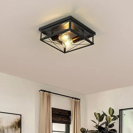 CAPARE Deckenlampe Schwarz Quadratisch – Stilvolle Beleuchtung Für Modernes Ambiente 4