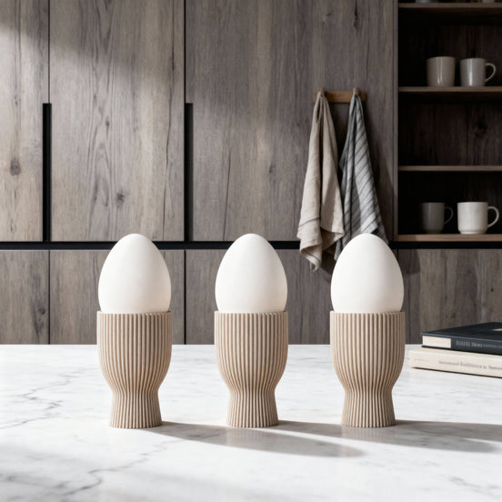 Cerivo Eierbecher-Set aus Keramik