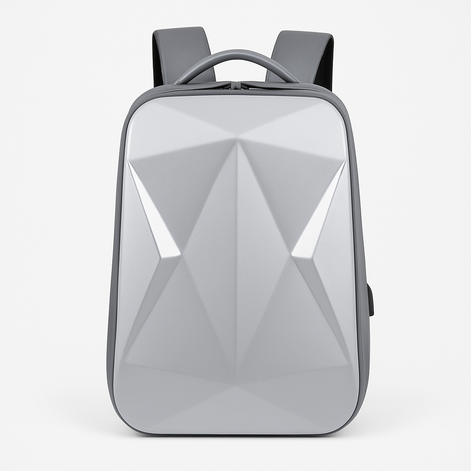 Hartschalen-Rucksack mit USB-Anschluss, 35L und 17,3 Zoll Laptopfach – Nexaro
