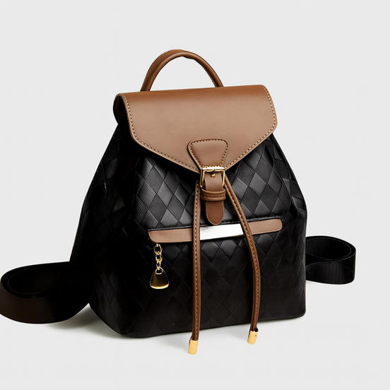 Norvella Rucksack Damen aus Leder mit mehreren Fächern und verstellbaren Gurten
