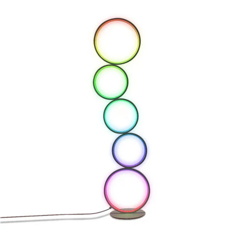 Cirvona LED-Stehleuchte mit Ringelement