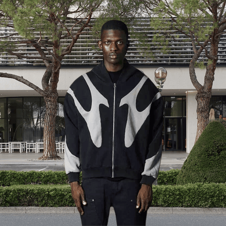 AbstractVibe Hoodie – Unisex Kapuzenpullover mit modernem Design