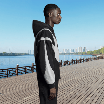 AbstractVibe Hoodie – Unisex Kapuzenpullover mit modernem Design