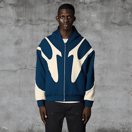 AbstractVibe Hoodie – Unisex Kapuzenpullover mit modernem Design