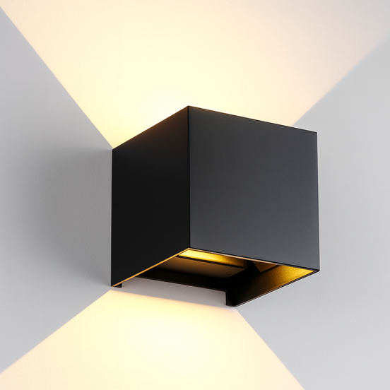 Cubora LED-Wandleuchte im Kubus-Design