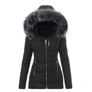 Damen Winterjacke mit abnehmbarem Kunstfellkragen – Varelia