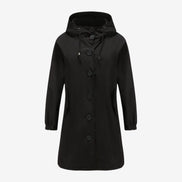 Damen Parka mit Kapuze, Knopfverschluss und langen Ärmeln Varelia