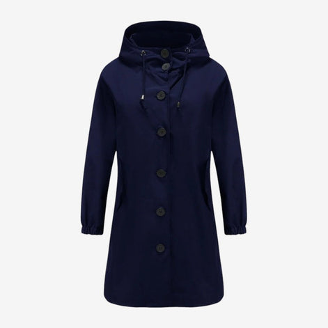 Damen Parka mit Kapuze, Knopfverschluss und langen Ärmeln Varelia