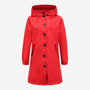Damen Parka mit Kapuze, Knopfverschluss und langen Ärmeln Varelia
