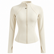 Damen Sportjacke mit Reißverschluss und Slim Fit – Velisara