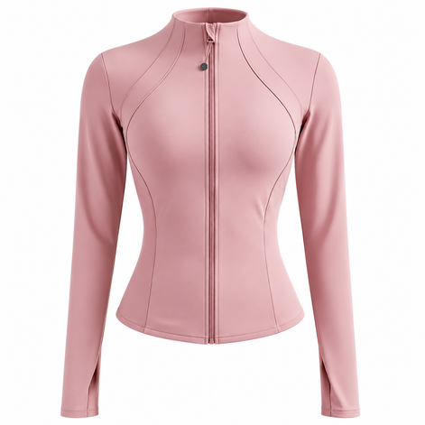 Damen Sportjacke mit Reißverschluss und Slim Fit – Velisara