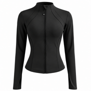Damen Sportjacke mit Reißverschluss und Slim Fit – Velisara