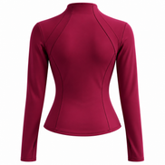 Damen Sportjacke mit Reißverschluss und Slim Fit – Velisara
