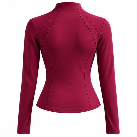 Damen Sportjacke mit Reißverschluss und Slim Fit – Velisara