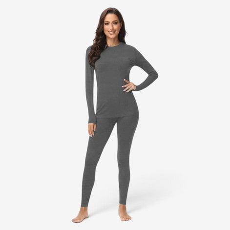 Damen Thermounterwäsche Set mit Langarmshirt und Leggings – Veltheria