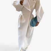 Damen Trenchcoat mit Reverskragen und Knopfverschluss Velmessa