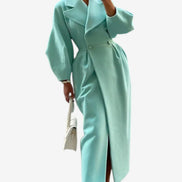 Damen Trenchcoat mit Reverskragen und Knopfverschluss Velmessa