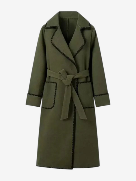 Damen Trenchcoat mit Taillengürtel und Seitentaschen Valmessa