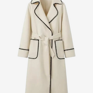 Damen Trenchcoat mit Taillengürtel und Seitentaschen Valmessa